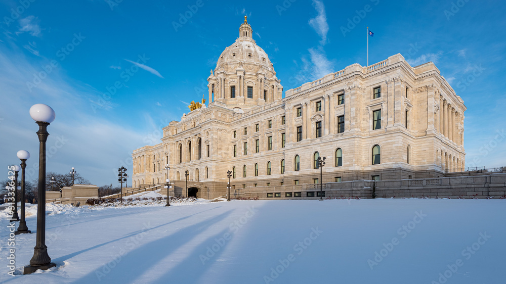 Minnesota State Capitol in Winter