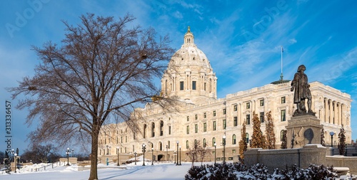 Minnesota State Capitol in Winter
