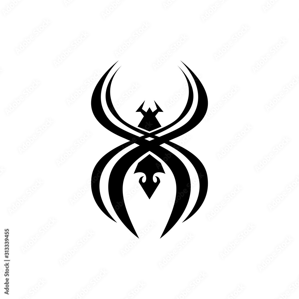 Abstract Tribal Spiders vector image. Tattoo tribal vector design Abstract Tribal Spiders vector image. Tattoo tribal vector design