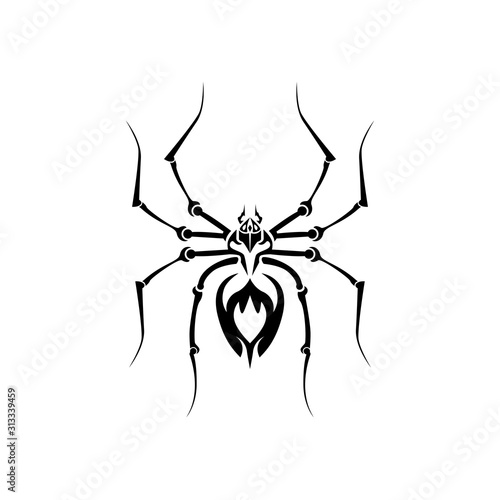 Abstract Tribal Spiders vector image. Tattoo tribal vector design © Jukyelabs