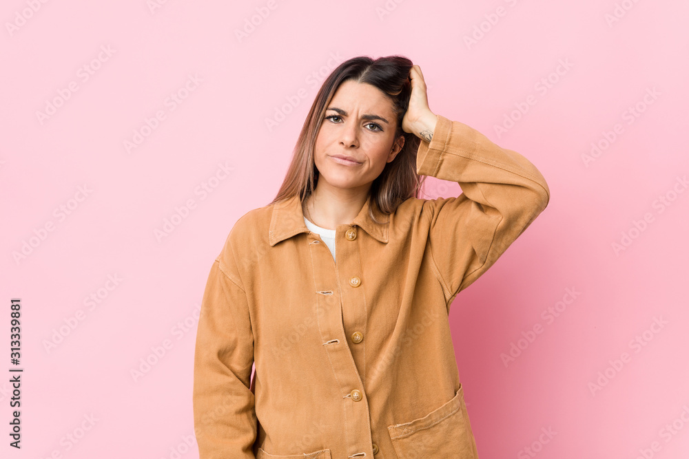 Young caucasian woman isolated being shocked, she has remembered important meeting. Young caucasian woman isolated being shocked, she has remembered important meeting.
