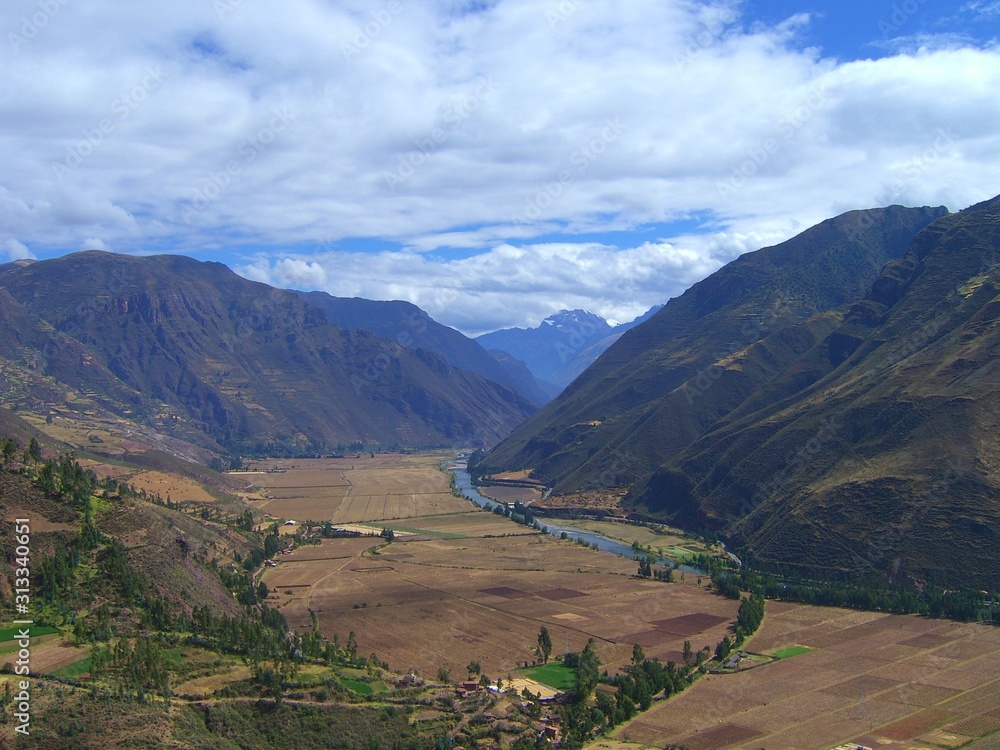  Sacred Valley of the Incas or Urubamba Valley in Peru