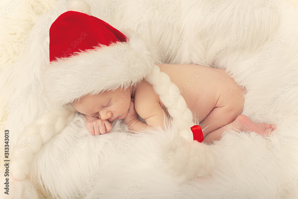 Obraz premium cute sleeping newborn