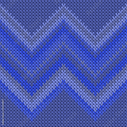 Trendy zig zal lines christmas knit geometric 