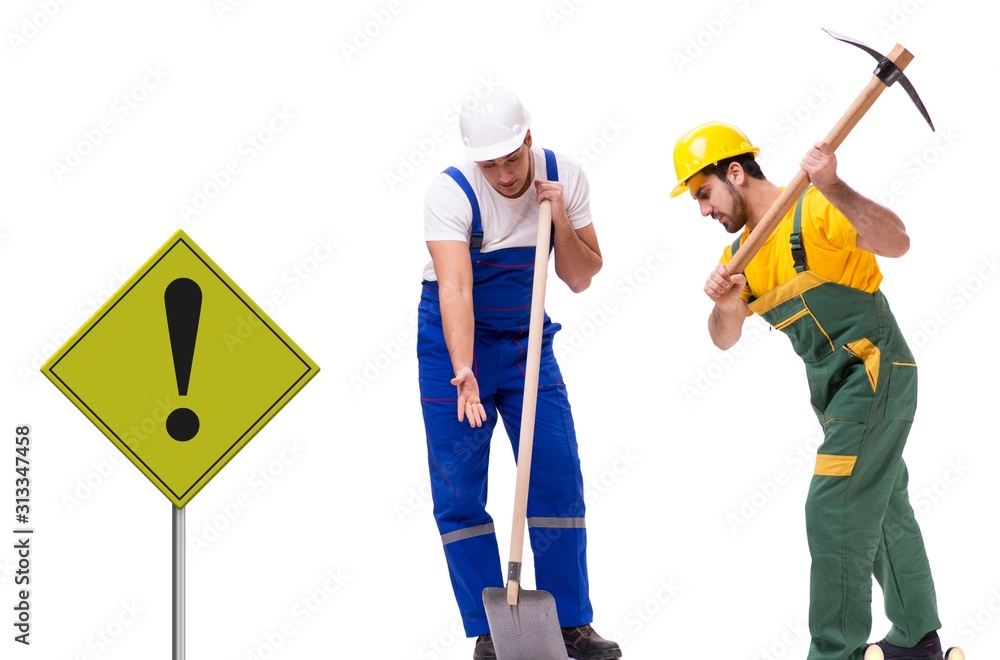 The concept of under construction for your webpage The concept of under construction for your webpage