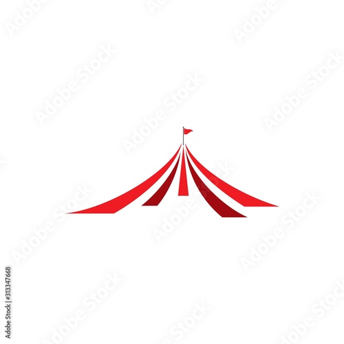 Circus logo ,simple circus logo vector icon illustration