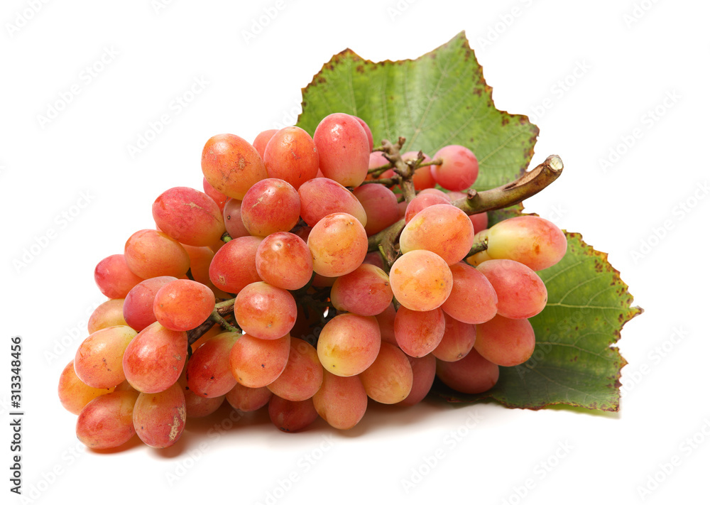 Fototapeta premium Grapes on a white background 