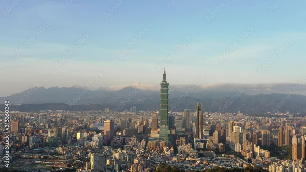 Aerial of Taipei City, Taiwan Aerial of Taipei City, Taiwan
