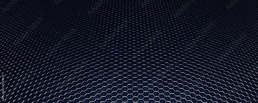 3d illustration black hexagon background 3d illustration black hexagon background