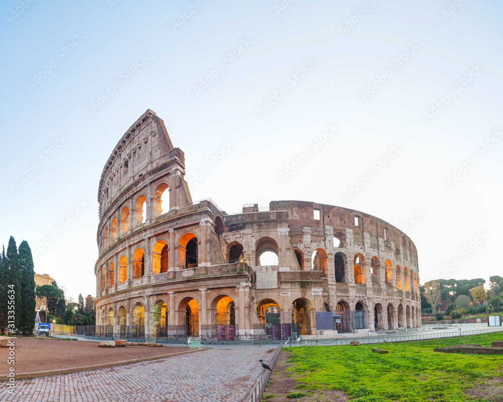 The Colosseum or Flavian Amphitheatre in Rome