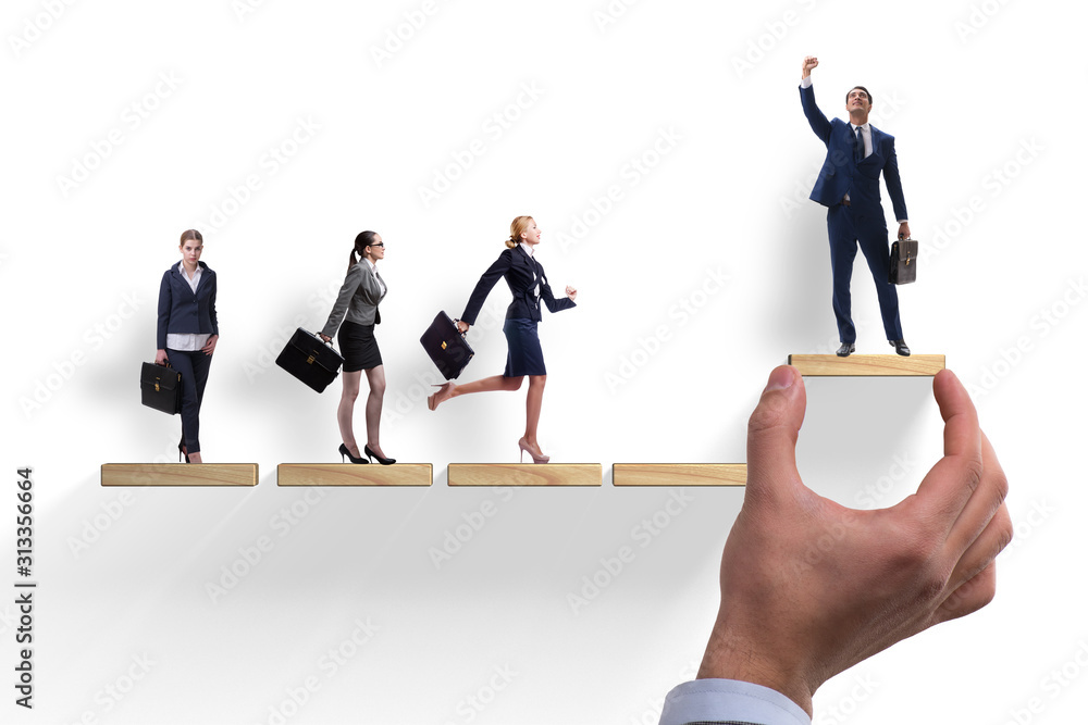 Fototapeta premium Gender discrimination concept with promotions