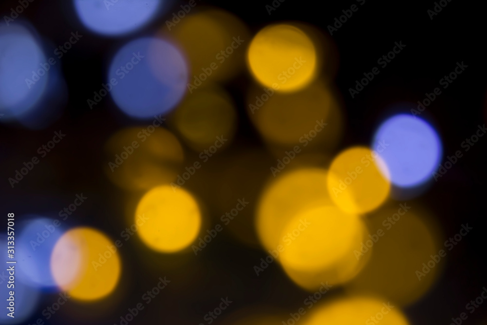 Obraz premium Bokeh at night Night time trip