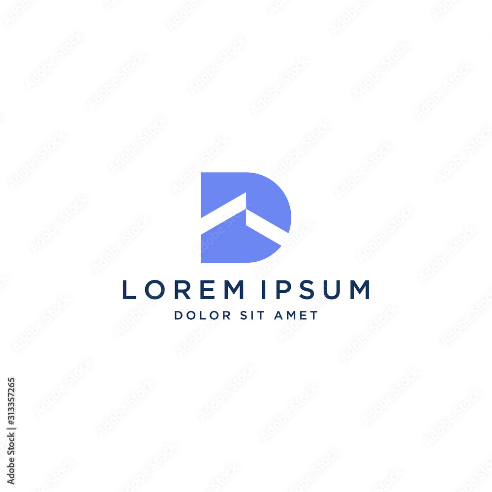 unique logo design or monogram or initials letter D unique logo design or monogram or initials letter D