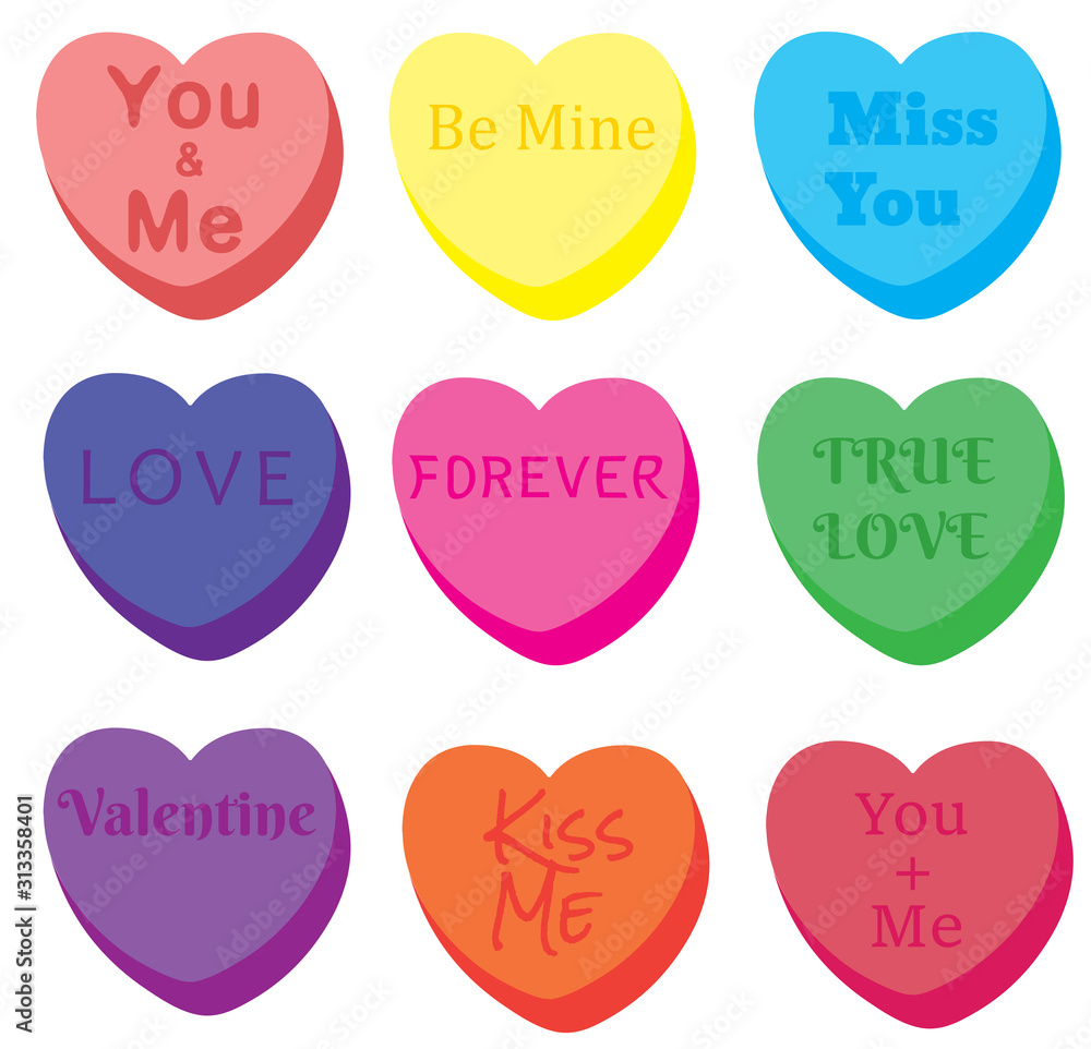 Valentine Hearts Set Valentine Hearts Set