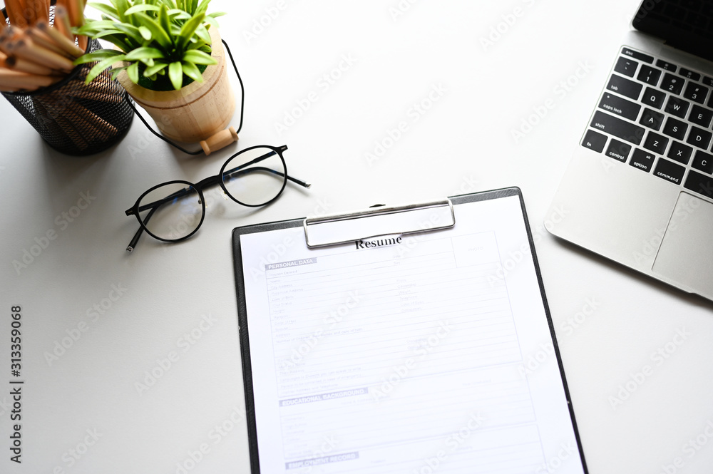 resume on table Office Business resume on table Office Business