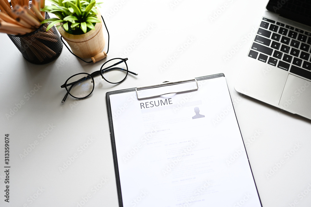 resume on table Office Business resume on table Office Business