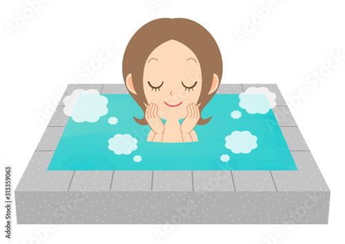 温泉　銭湯　お風呂　女性