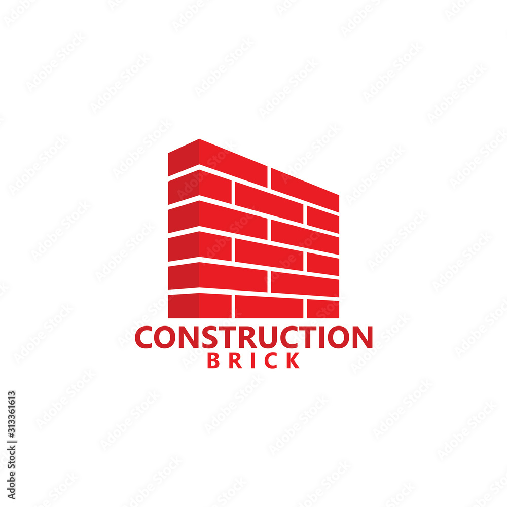 Construction Brick Logo Template Design Construction Brick Logo Template Design