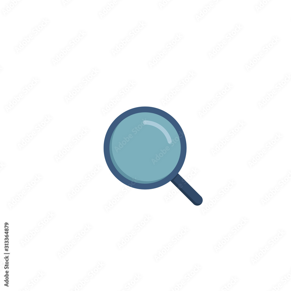 Magnifying glass isolated on white background. Search Icon. Vector Magnifier illustration Magnifying glass isolated on white background. Search Icon. Vector Magnifier illustration