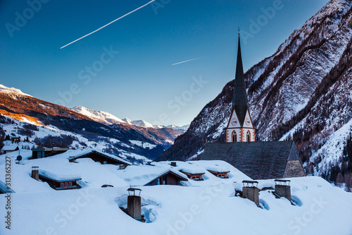 Heiligenblut am Grossglockner, Austria in winter.