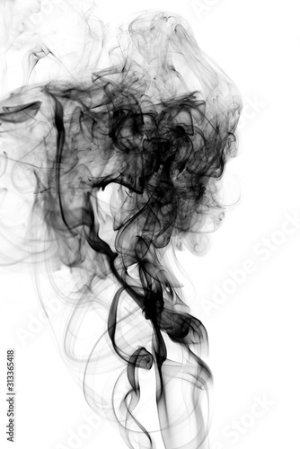 Abstract background black smoke pollution.