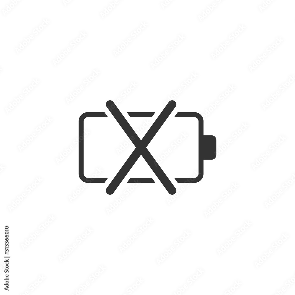 Battery charge icon in flat style. Power level vector illustration on white isolated background. Lithium accumulator business concept. Battery charge icon in flat style. Power level vector illustration on white isolated background. Lithium accumulator business concept.
