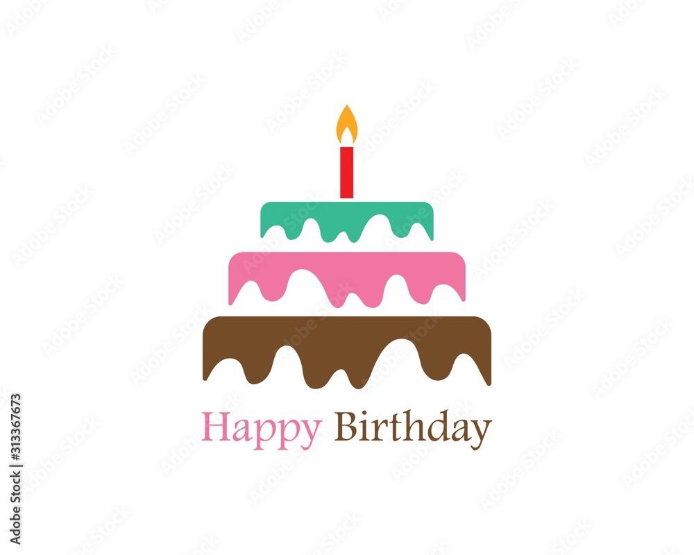 Cake logo vector ilustration Cake logo vector ilustration