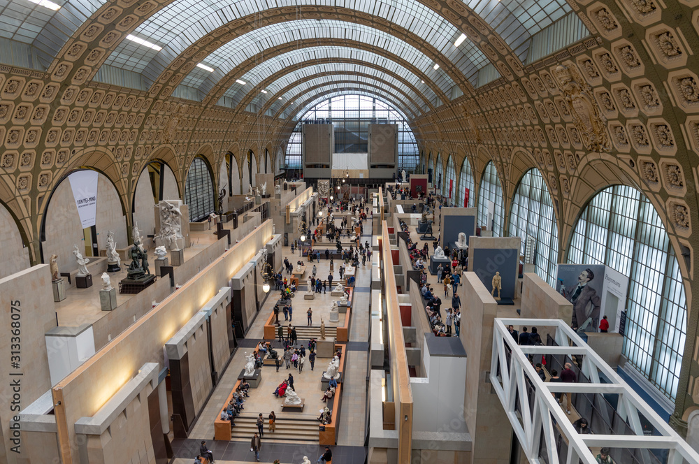 PARIS, FRANCE - JANUARY 1: Musee d'Orsay on January 1, 2020 in Paris ...