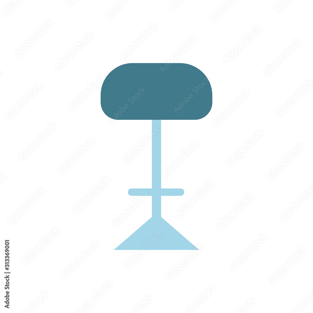 modern chair furniture isolated icon modern chair furniture isolated icon