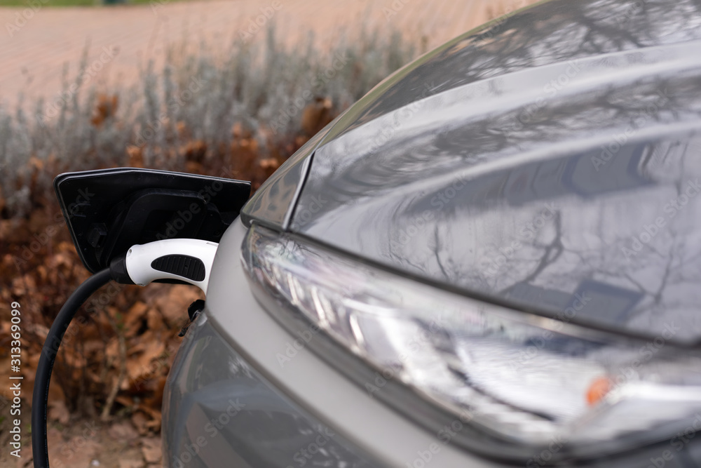 Obraz premium Power supply for electric car