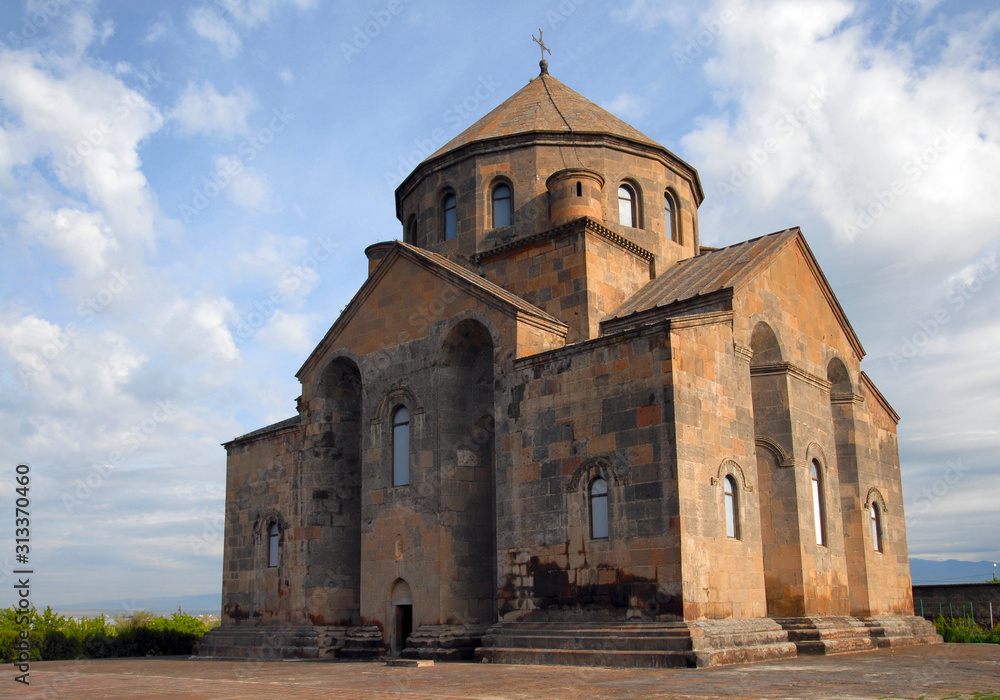 Surb Hripsime Church (7th century) is situated at the entry of Ejmiatsin town. Armavir Region, Armenia.