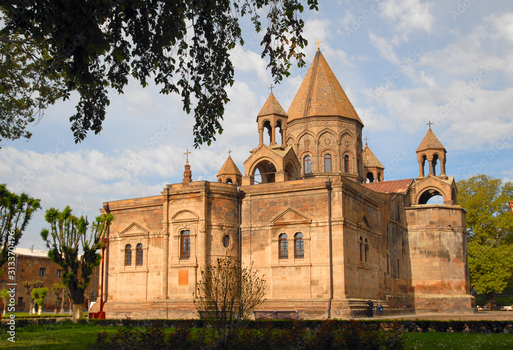 Surb Ejmiatsin Cathedral (4th-19th centuries) is the main armenian Church. Ejmiatsin town, Armavir Region, Armenia.