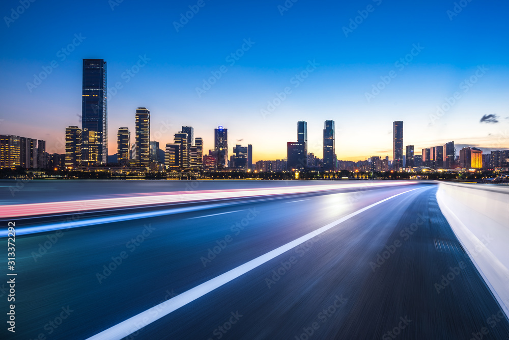 Obraz premium road in city