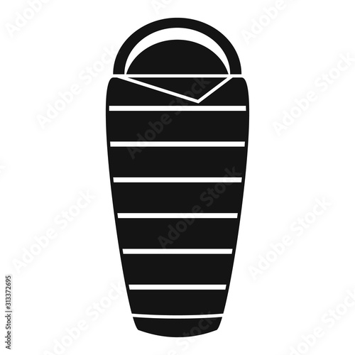 Activity sleeping bag icon. Simple illustration of activity sleeping bag vector icon for web design isolated on white background