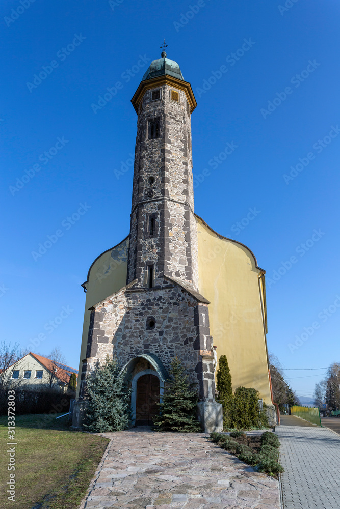 Medieval church in Gyongyossolymos, Hungary