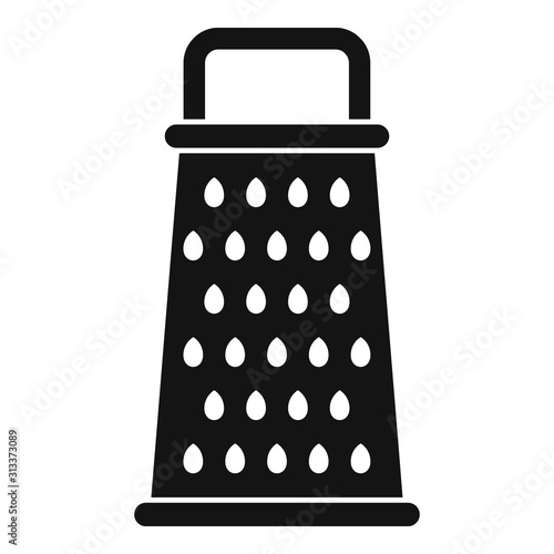 Kitchen grater icon. Simple illustration of kitchen grater vector icon for web design isolated on white background