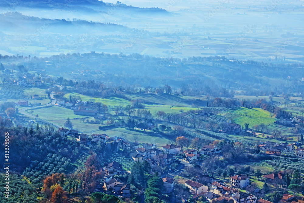 Panorama dal Santuario di Greccio