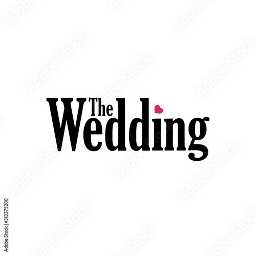 Wedding planner, wedding organizer logotype design. Simple and elegant