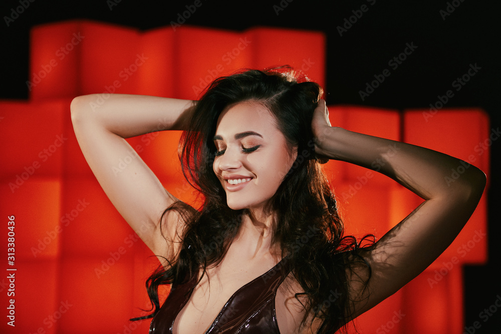 girl in a beautiful evening dress posing sexy girl in a beautiful evening dress posing sexy