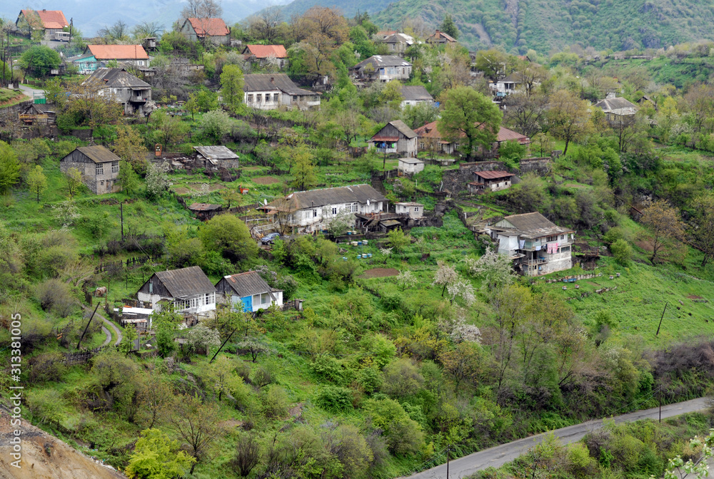 Fototapeta premium Akhtala town, Lori Region, Armenia.