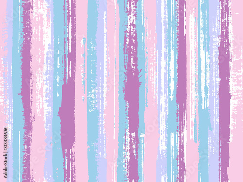 Uneven ink hatch vertical lines textile pattern.