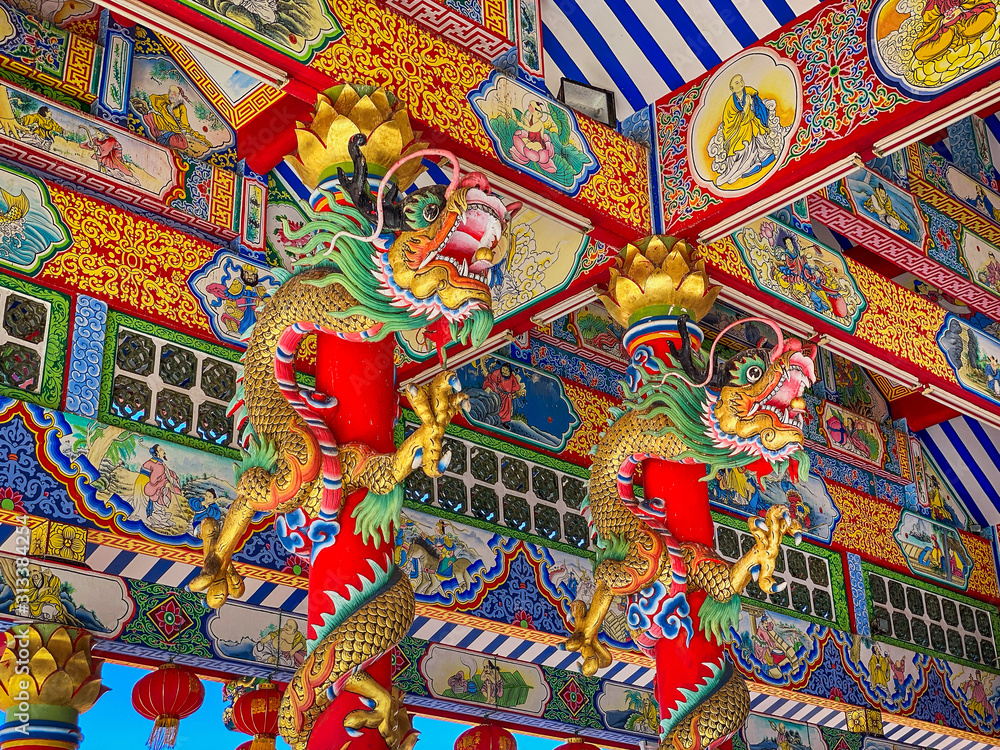 Chinesischer Drache Tempel Chinesischer Drache Tempel