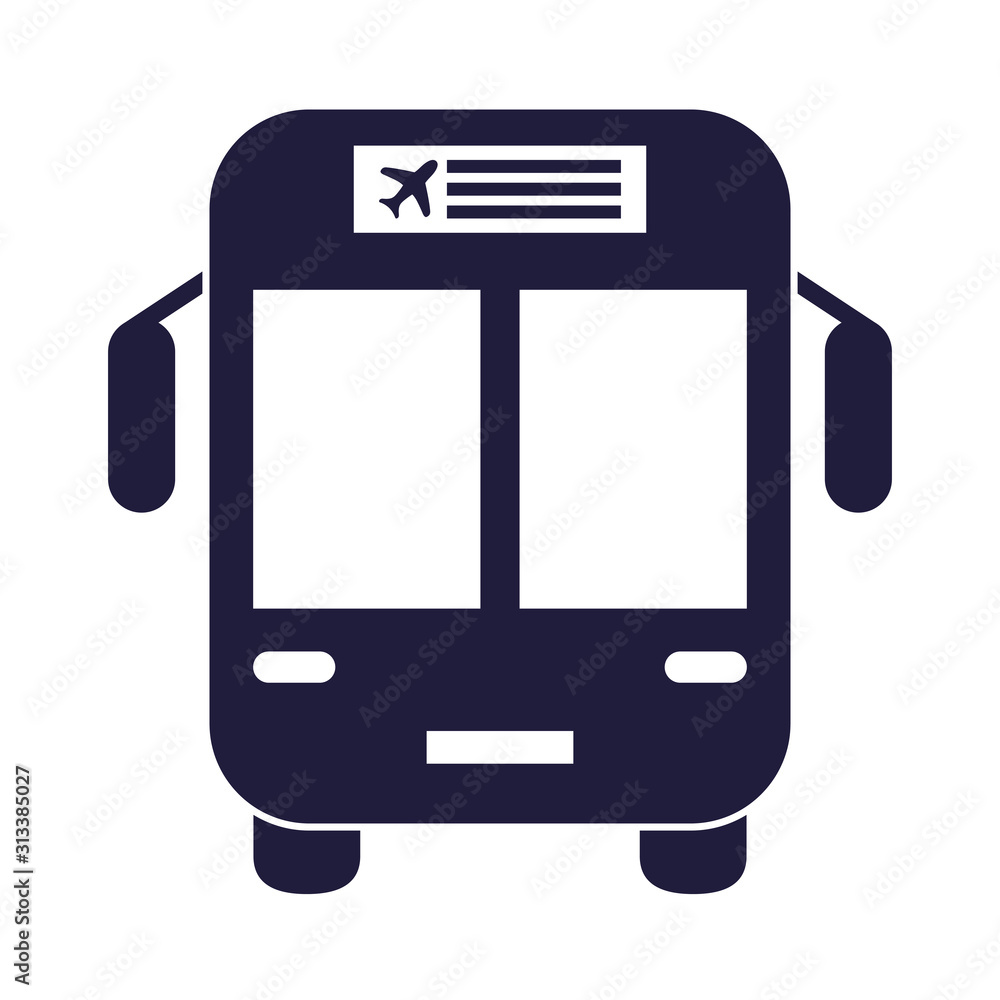 bus public transport isolated icon bus public transport isolated icon
