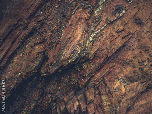 Red sandstone rock