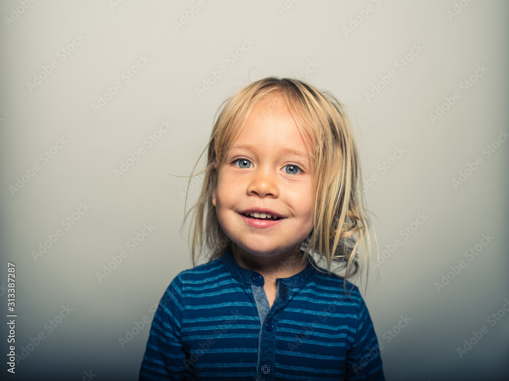 Portrait of toddler doing smiling faces Portrait of toddler doing smiling faces