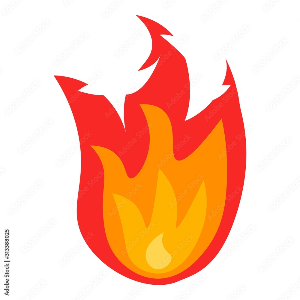 Campfire icon. Isometric of campfire vector icon for web design isolated on white background Campfire icon. Isometric of campfire vector icon for web design isolated on white background