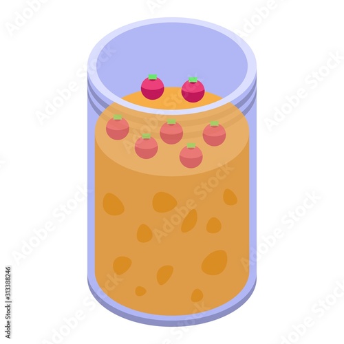 Muesli drink icon. Isometric of muesli drink vector icon for web design isolated on white background