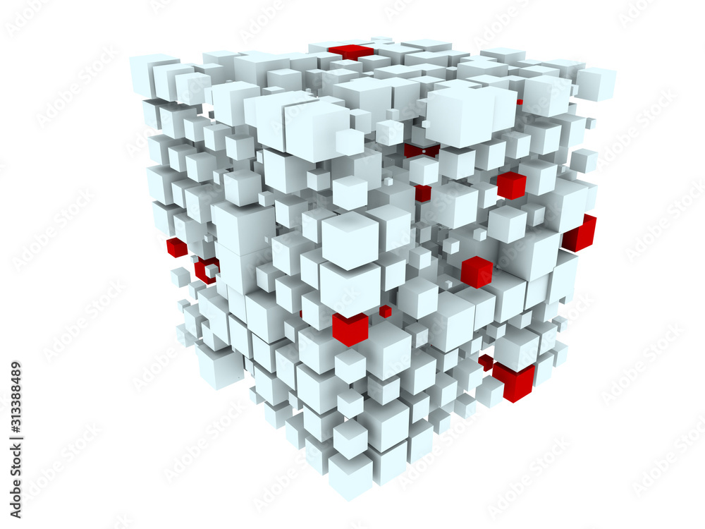 Fototapeta premium Digital Information Cube