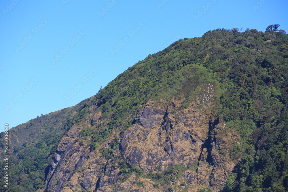 Fototapeta premium chiang rai doi inthanon peak in thailand, the highest mountain in thailand