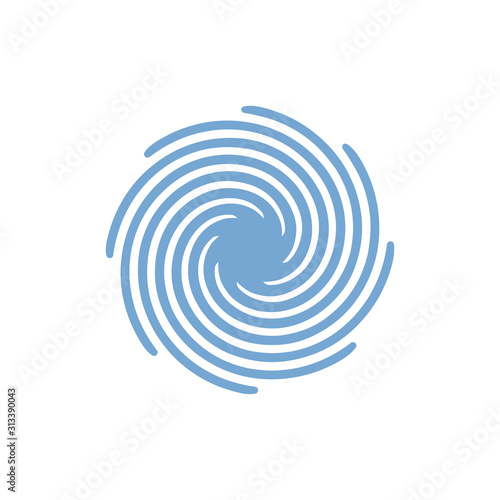  Whirlpool icon in flat style.Vector illustration.